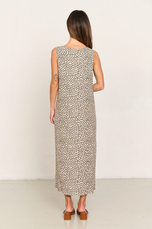 BMB & Co Vestido Animal Print Botones