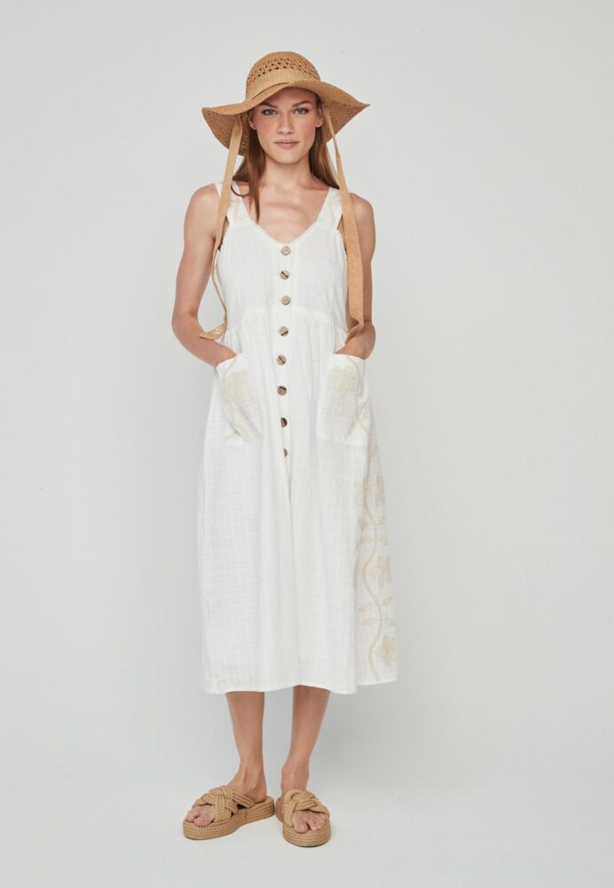 &ME UNLIMITED Vestido Oshima CRUDO