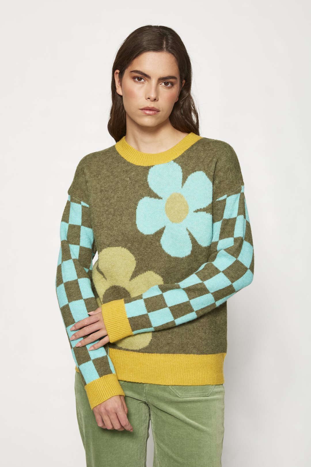 MDM Jersey de hombros caídos