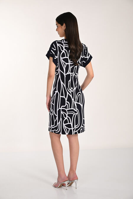 Frank Lyman Vestido Estampado Abstracto