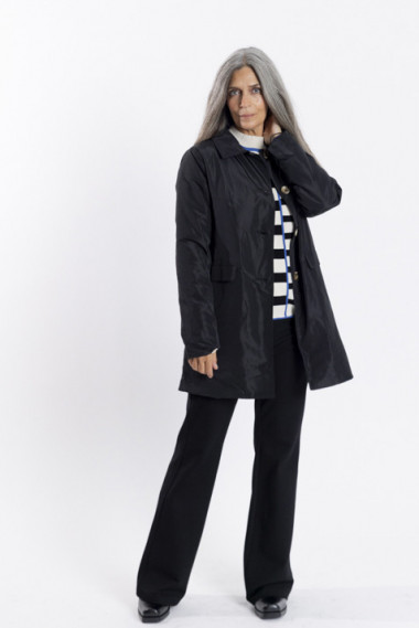 BMB & Co ABRIGO TRENCH ACOLCHADA NEGRA