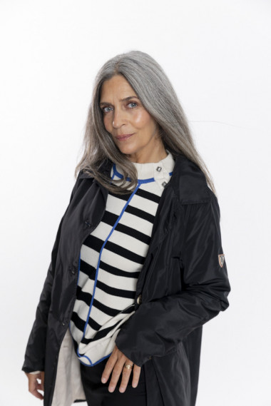 BMB & Co ABRIGO TRENCH ACOLCHADA NEGRA