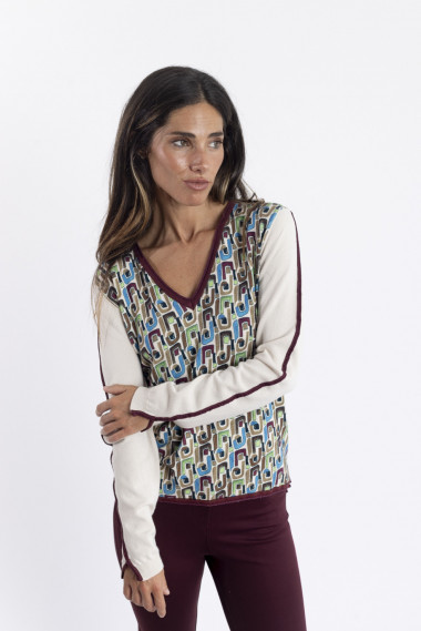 BMB & Co JERSEY PRINT GEOMETRICO