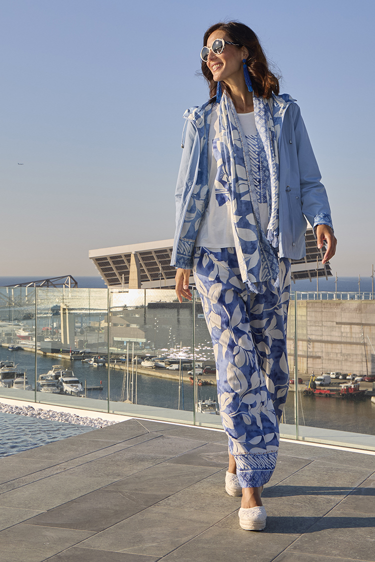 Parka Reversible Azul