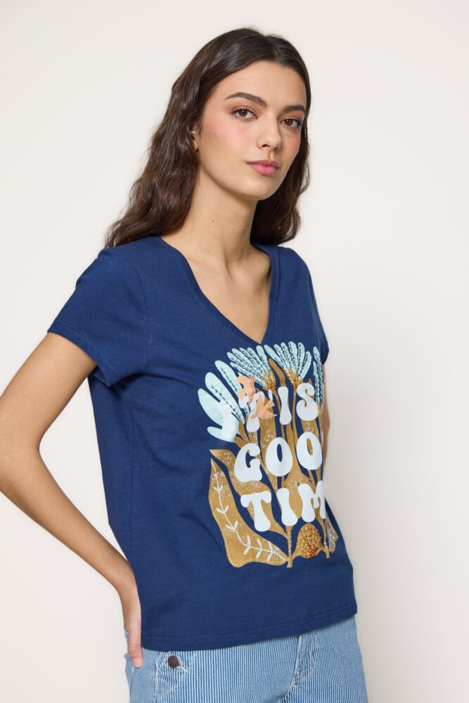 MdM Camiseta estampado “good time”