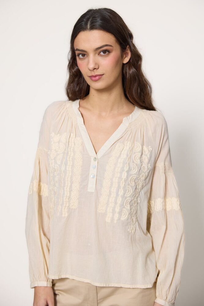 MdM Blusa Boho Chic Natural