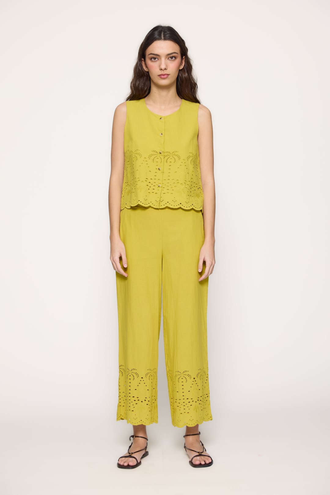 MdM Pantalón de algodón calado