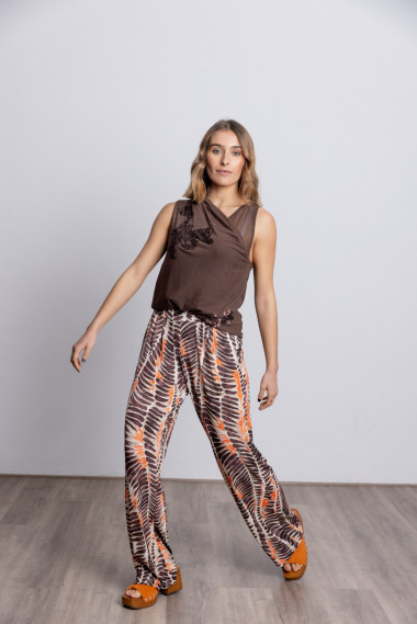 BMB & Co PANTALON LILIPA PLUMAS