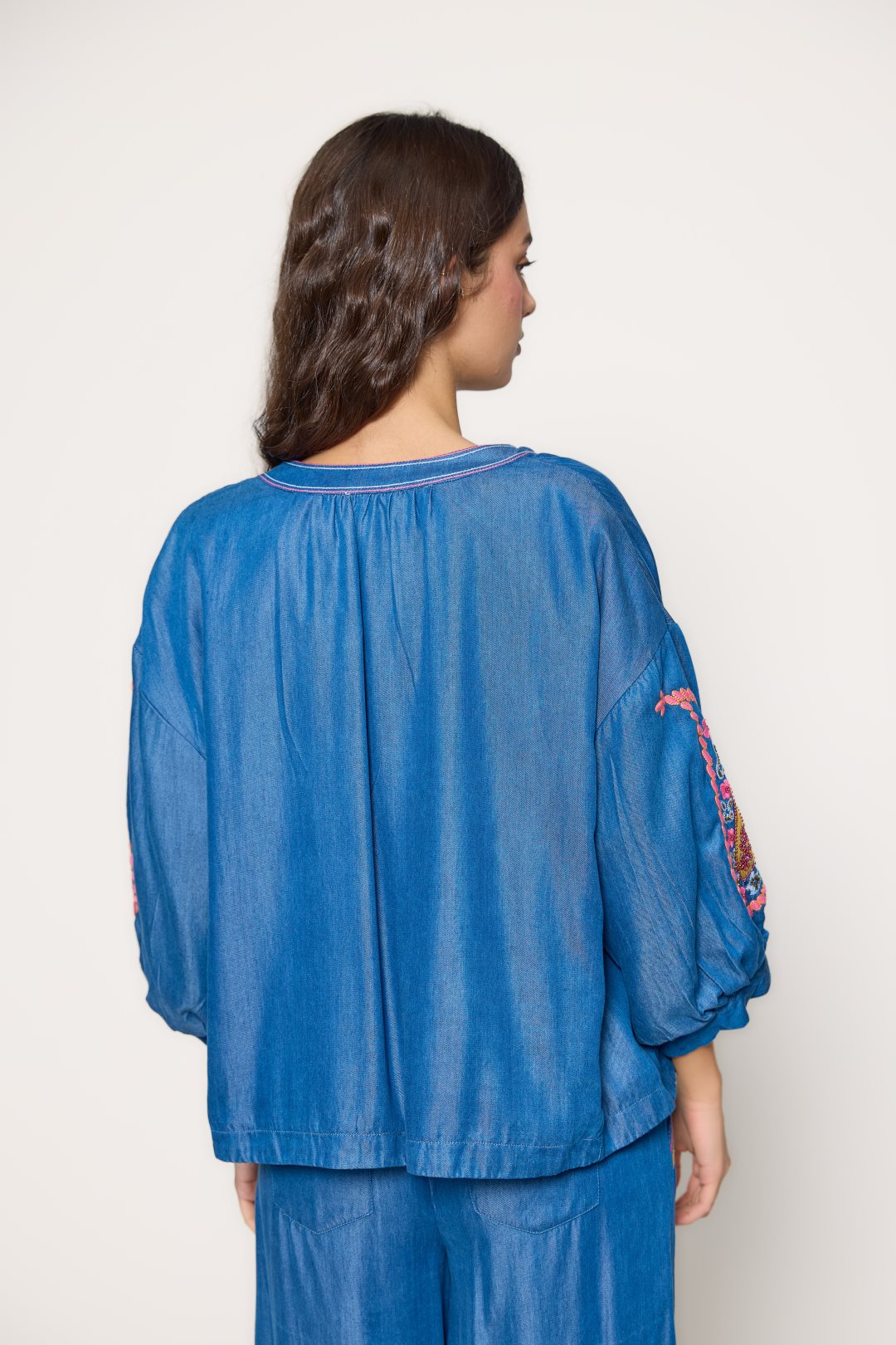 MdM Chaqueta denim bordada